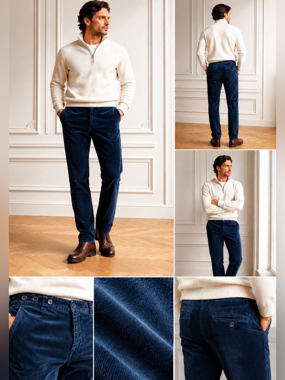 Barena Venezia Luxury Italian Designer Corduroy Pants 46 US 30/32 Mens